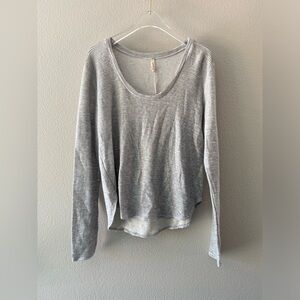 Lanston Scoop Neck Long Sleeve Top